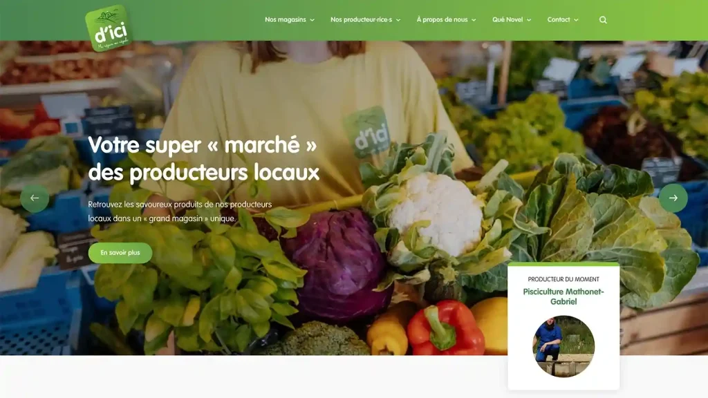 D'ici - Magasin de producteurs locaux près de Namur